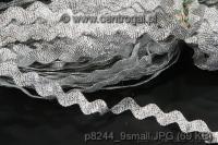 Taśma ozdobna metalizowana ( P 8244/9) srebna